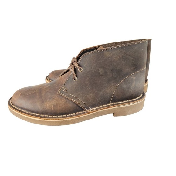 Clarks bushacre 2 beeswax mens brown leather boots size 7m - Picture 4 of 10